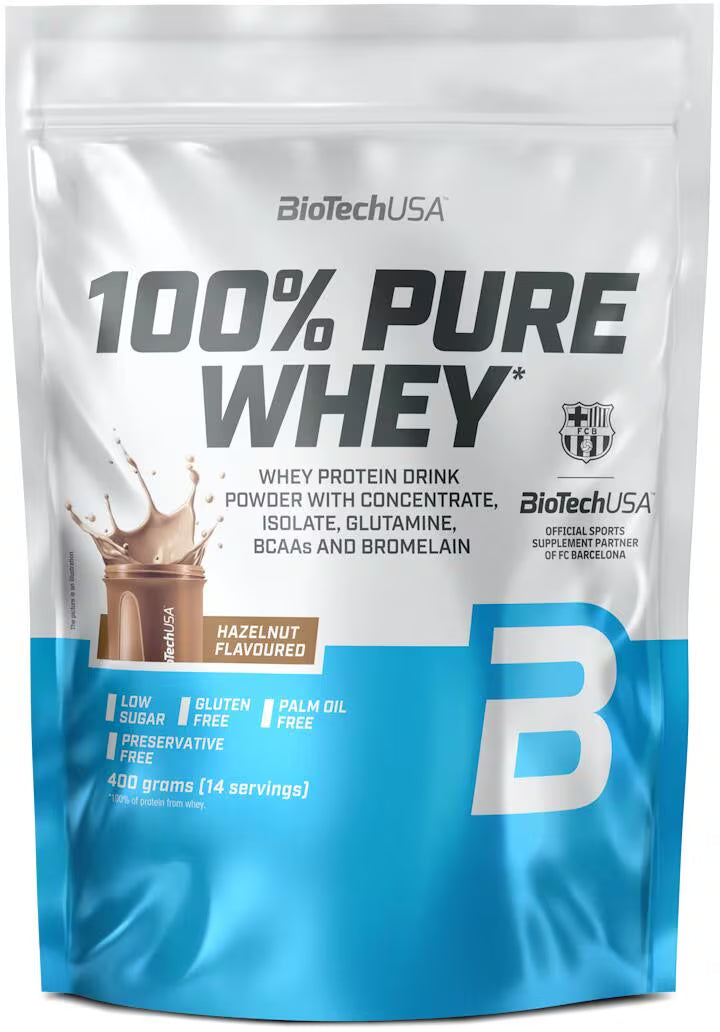 100% Pure Whey Protein Pulver 400g - Supplement-Support.com
