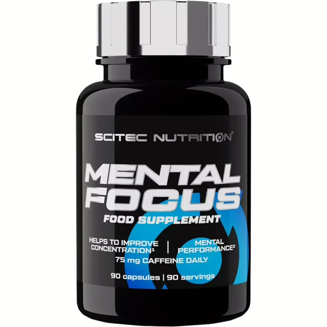 Scitec Nutrition Mental Focus Kapseln, Nahrungsergänzungsmittel für Konzentration, 90 Stück