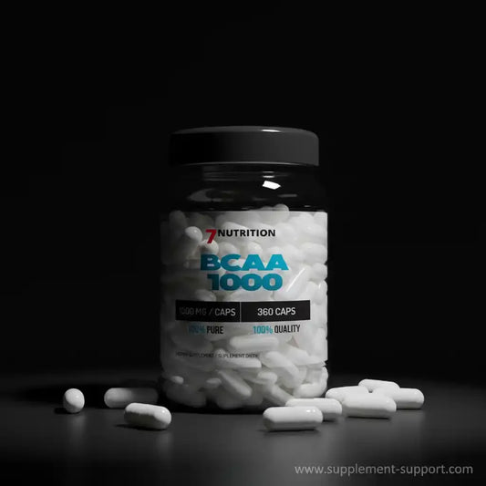 BCAA 1000 Kapseln von 7 Nutrition – 1000 mg, 360 Caps, 100% rein, ideal für Sportler und Fitness