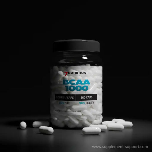 BCAA 1000 Kapseln von 7 Nutrition – 1000 mg, 360 Caps, 100% rein, ideal für Sportler und Fitness