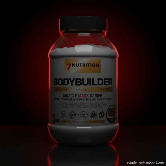 7 Nutrition Bodybuilder Muscle Mass Gainer – Proteinpulver für Muskelaufbau mit 3kg Inhalt, ideal für Sportler