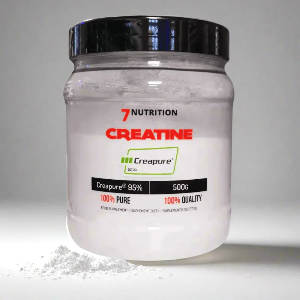 7 Nutrition Creatine Pulver 500g, Creapure® 95%, 100% rein, Nahrungsergänzung für Sportler