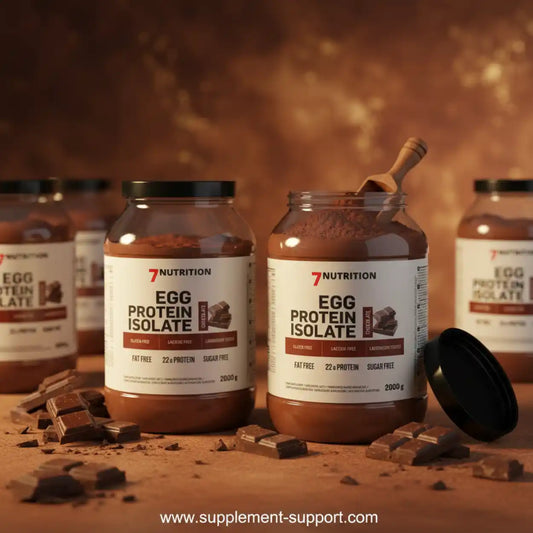 7Nutrition Egg Protein Isolate Schokoladenprotein-Pulver mit Schokoladenstücken