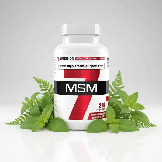 MSM Kapseln 750 mg, 200 vegane Caps – Nahrungsergänzung für Sportler mit frischen Kräutern