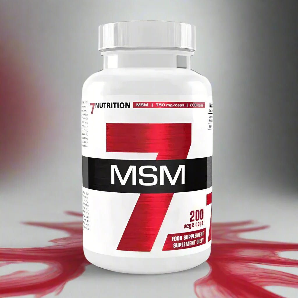 MSM 750 mg Kapseln von 7Nutrition, 200 vegane Kapseln für Sportler und Fitness