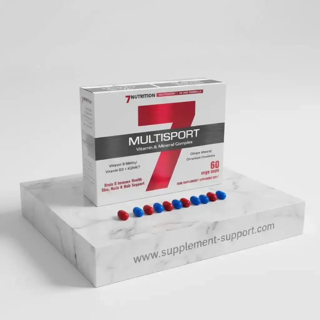 7Nutrition Multisport Vitamin- und Mineralstoffkomplex mit 60 Veggie-Caps für Sportler, Fitness und Gesundheit