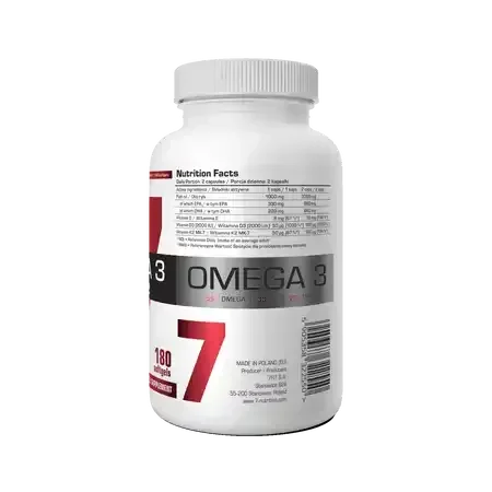 Omega-3-Kapseln mit 180 Softgels, Nahrungsergänzung für Sportler und Fitness