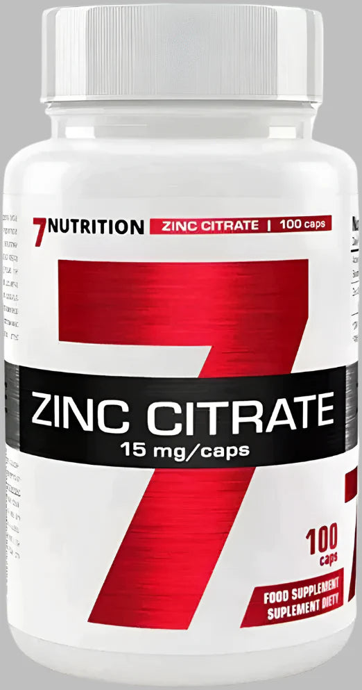 Zinkcitrat 15 mg Kapseln, Nahrungsergänzung für Sportler, 100 Stück