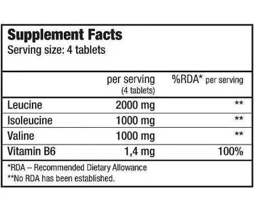 BCAA + B6 Tabletten 340 Stück - Supplement-Support.com