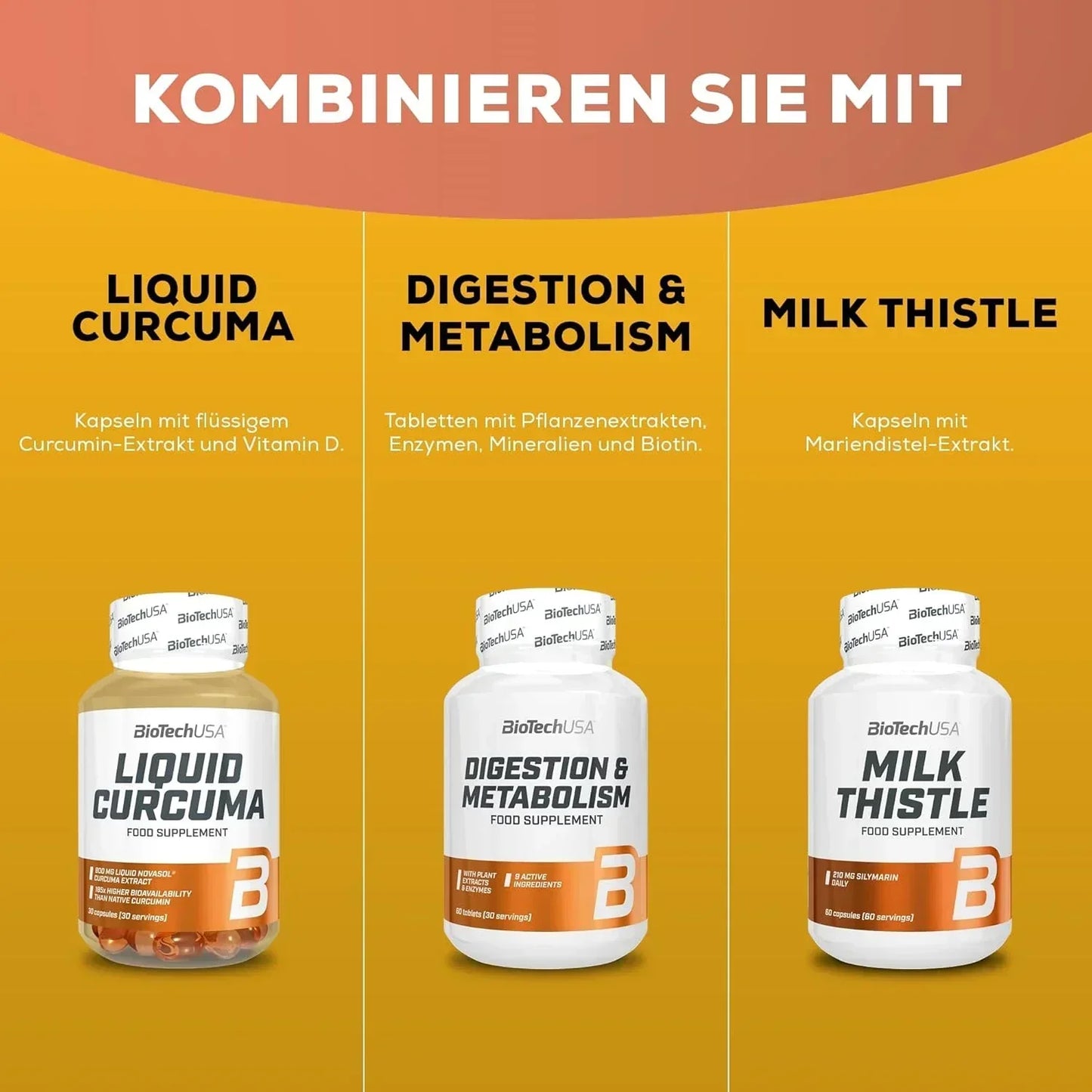 BioTech USA Liver Aid Leber Support 60Tab. - Supplement-Support.com