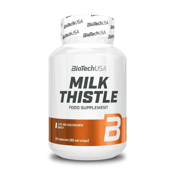BioTechUSA Milk Thistle Nahrungsergänzung mit 210 mg Silymarin für Sportler