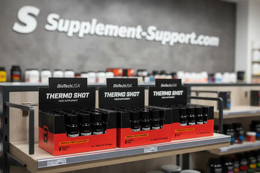 BioTechUSA Thermo Shot Energy Shots im Supplement-Store, tropisch-fruchtig, zuckerfrei, für Sportler