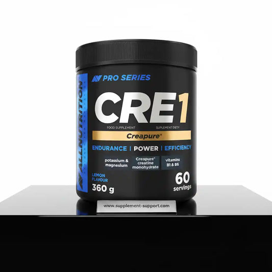 CRE1 Kreatin-Monohydrat von AllNutrition, Zitrone, 360g, 60 Portionen für Ausdauer und Kraft