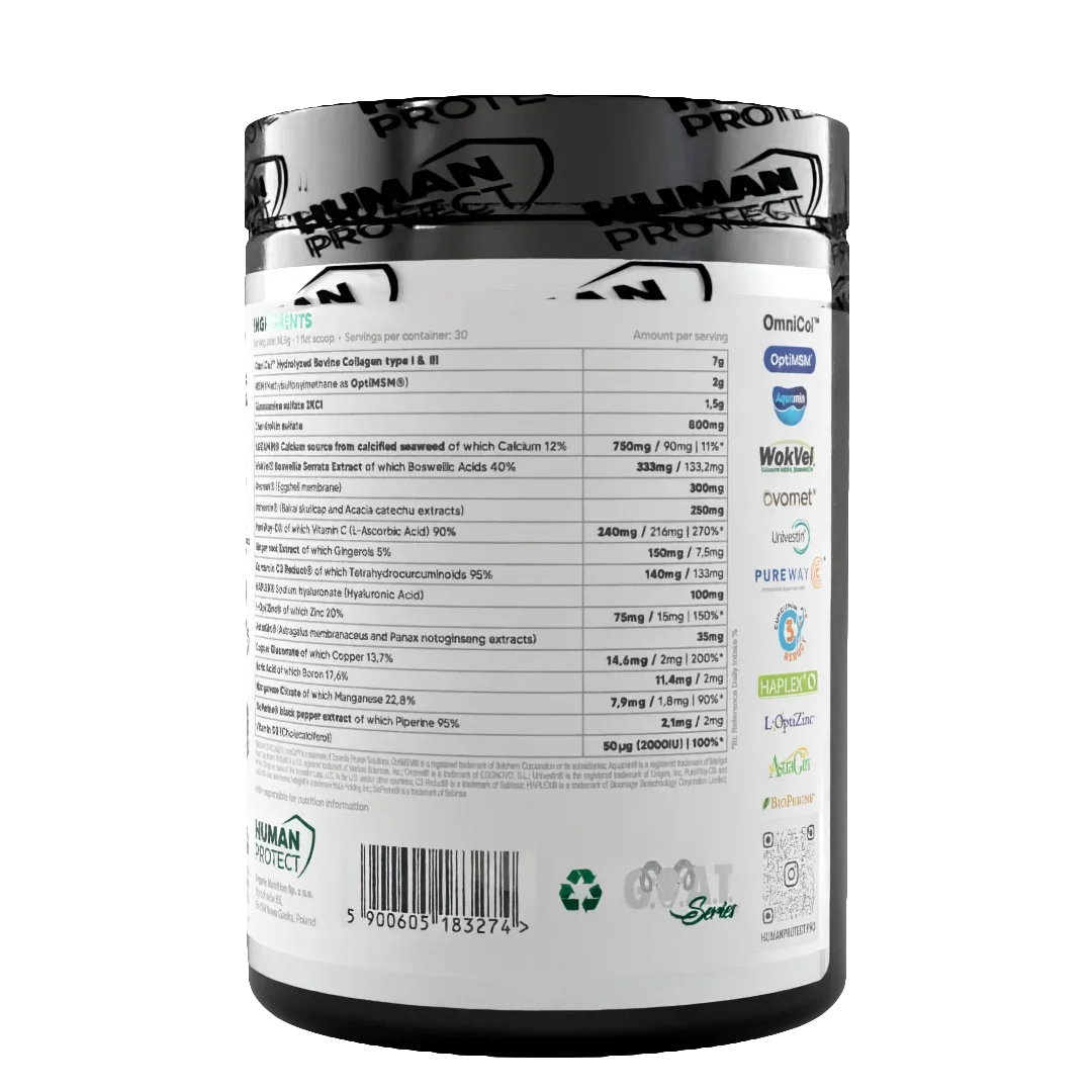 Human Protect Nahrungsergänzung mit Kollagen, Vitaminen & Mineralien für Sportler – Inhaltsstoffe & Dosierung