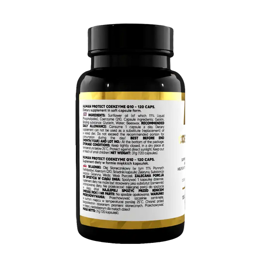 Coenzym Q10 Kapseln – Nahrungsergänzung für Energie & Herzgesundheit, 120 Softgels