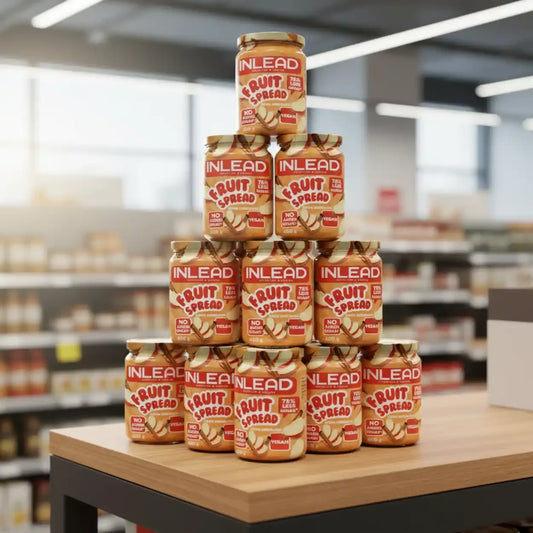 INLEAD Fruit Spread vegan, 75% weniger Zucker, ideal für Sportler und Fitness-Enthusiasten