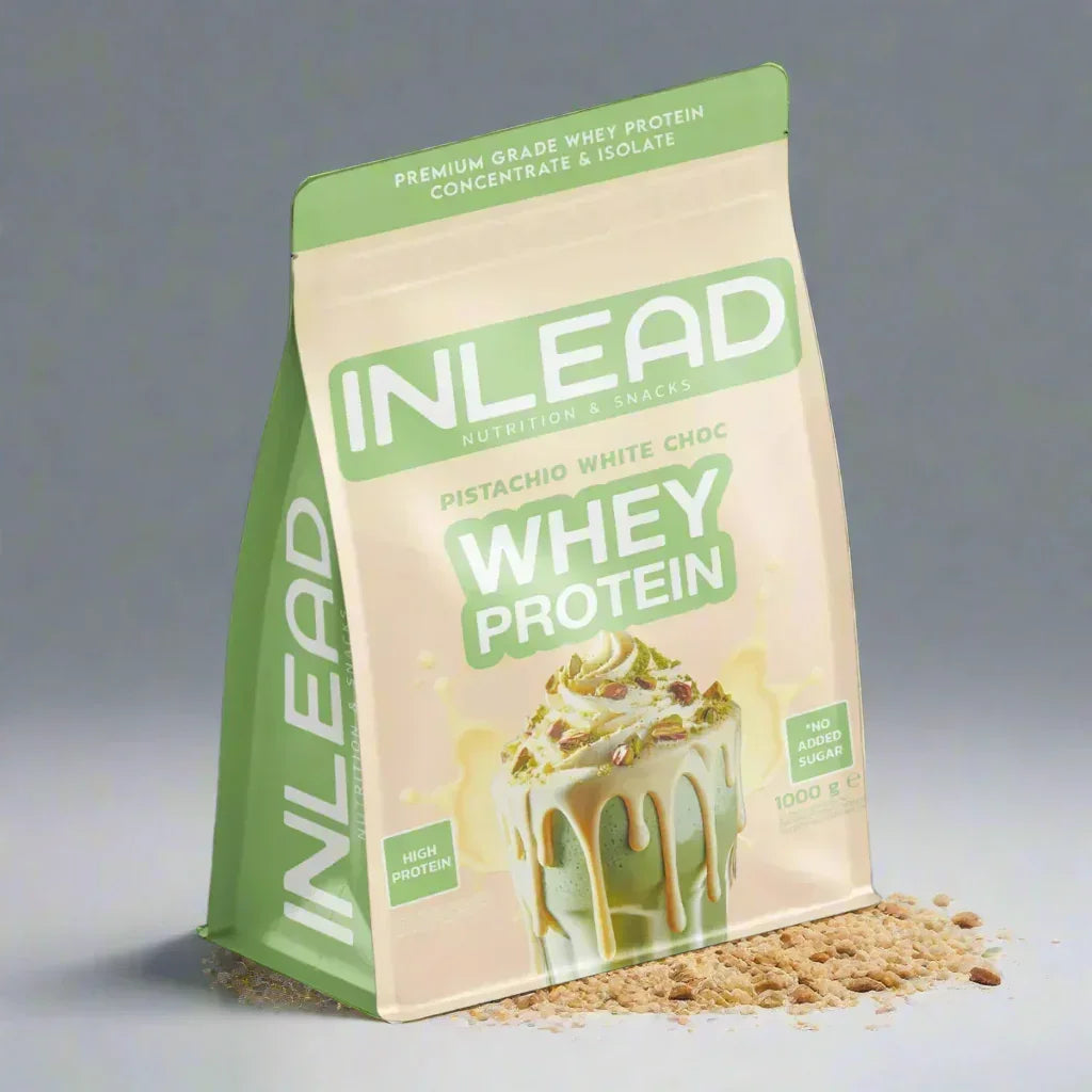 Inlead Whey Protein Beutel in der Geschmacksrichtung Pistachio White Choc