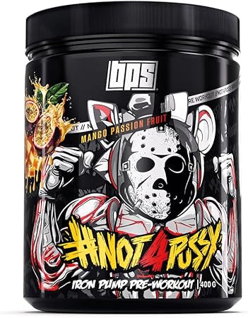 BPS #Not4Pussy Pre-Workout mit Mango Passionsfrucht, Iron Pump, 400g