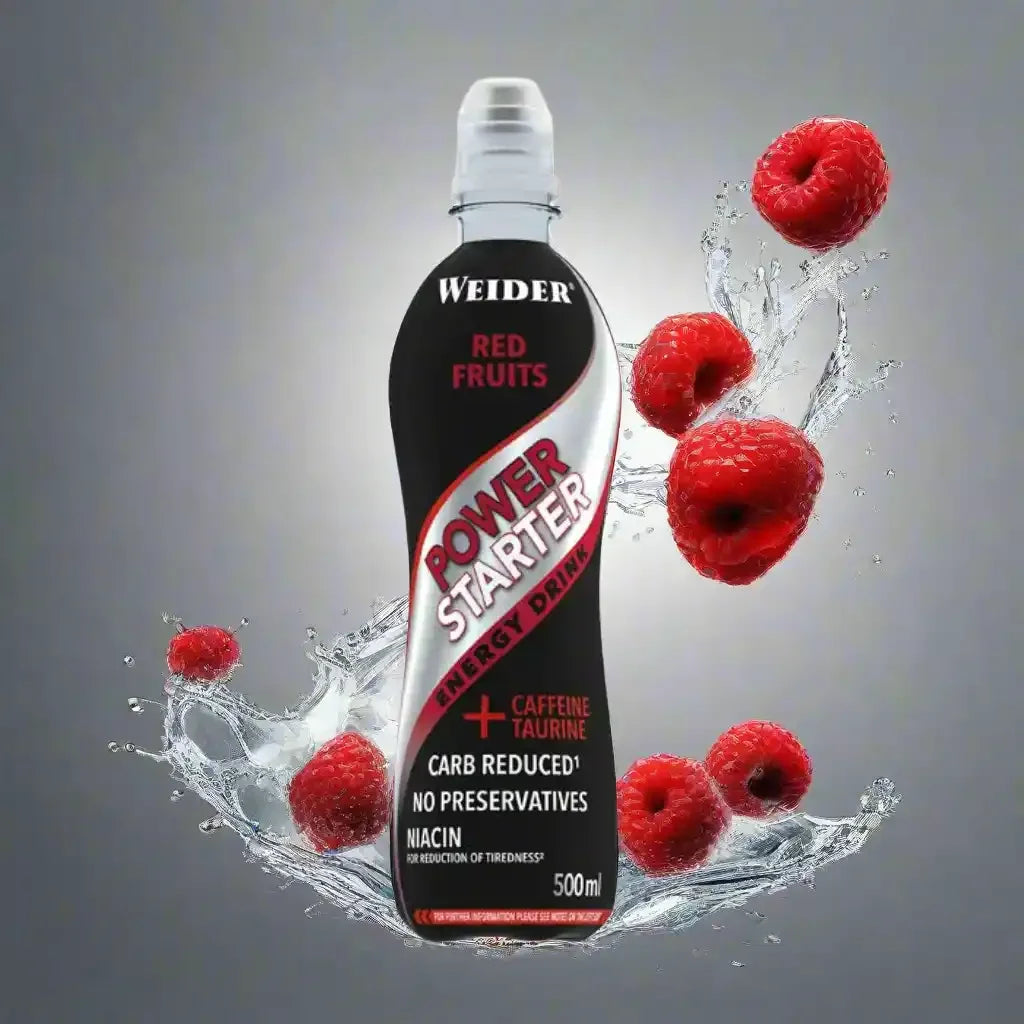 Joe Weider Power Starter Energy 500 ml, Red Fruits Inkl. Pfand - Supplement-Support.com