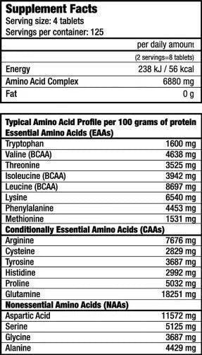 MEGA Amino Tabs - 500 Tabletten - Supplement-Support.com