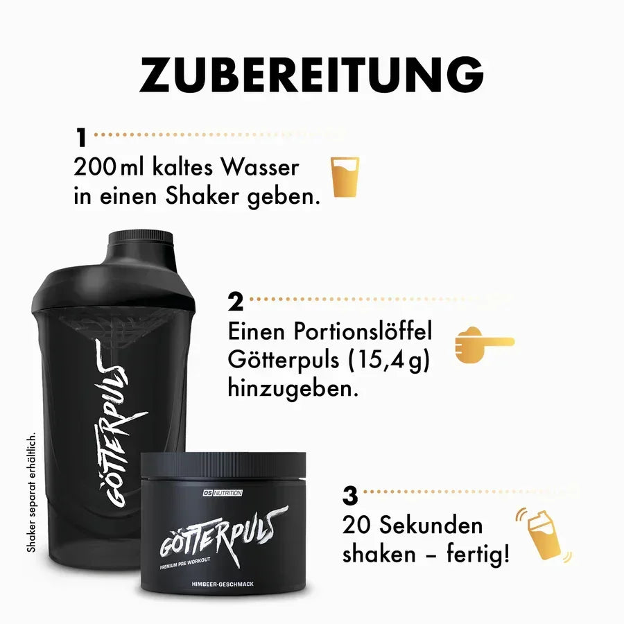 OS Nutrition Götterpuls Pre Workout Booster 308g - Supplement-Support.com