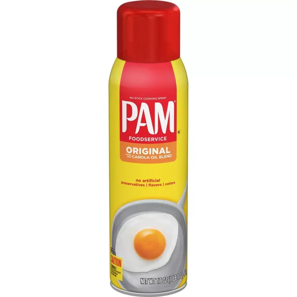 Pam Original No-Stick Cooking Spray, Speiseöl-Spray mit Rapsöl-Mischung