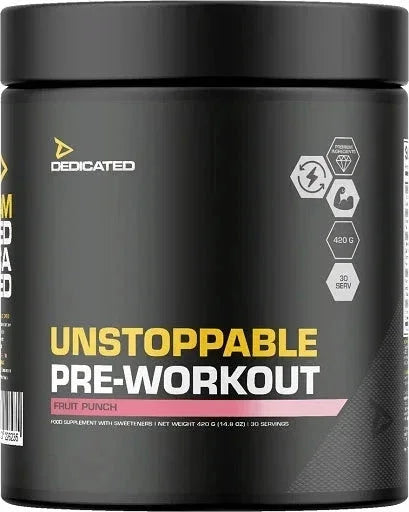 Unstoppable Pre-Workout Fruit Punch, Nahrungsergänzung für Fitness und Sport, 420g Dose