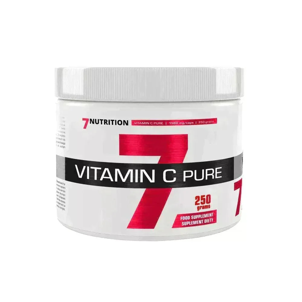 7 Nutrition Vitamin C Pure 250g Nahrungsergänzungsmittel für Sportler und Fitness
