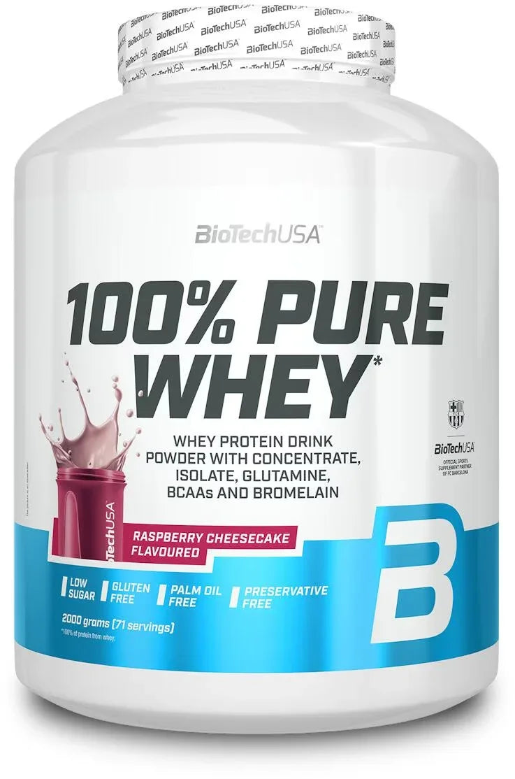 100% Pure Whey Protein Pulver 2000g - Supplement-Support.com