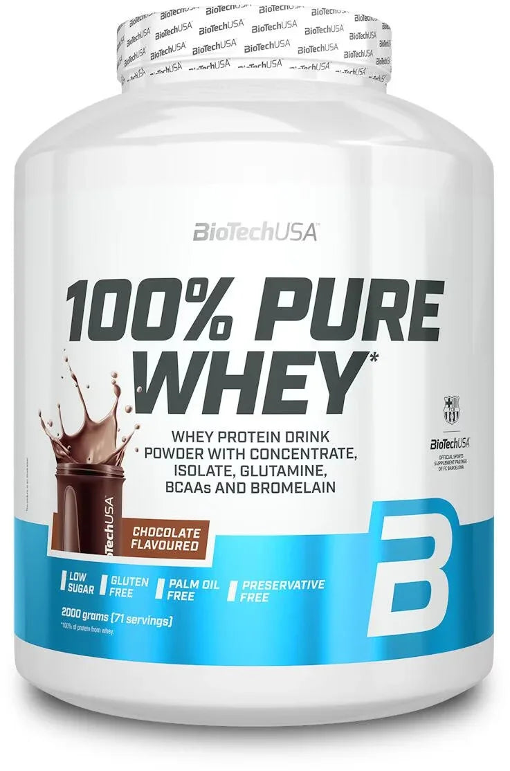 100% Pure Whey Protein Pulver 2000g - Supplement-Support.com