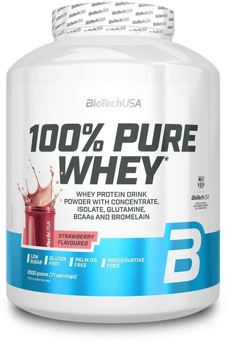 100% Pure Whey Protein Pulver 2000g - Supplement-Support.com