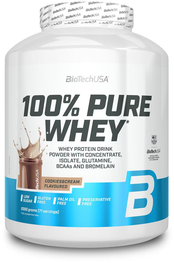 100% Pure Whey Protein Pulver 2000g - Supplement-Support.com