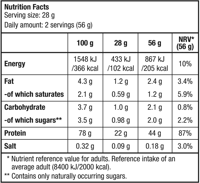 100% Pure Whey Protein Pulver 454g - Supplement-Support.com