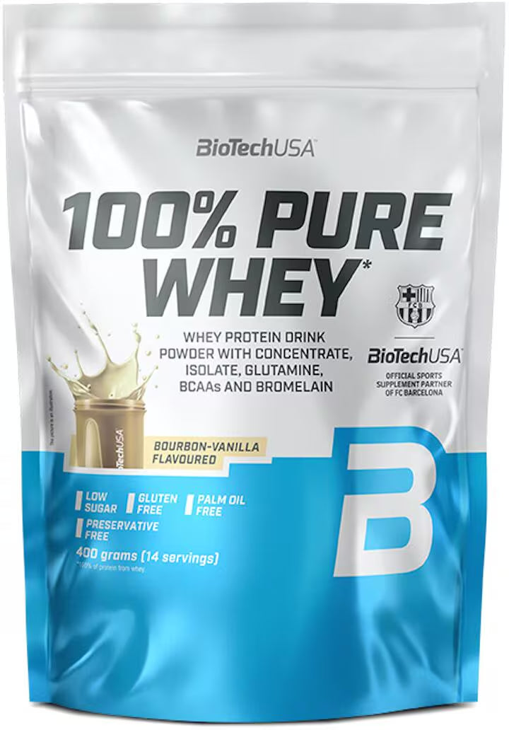 100% Pure Whey Protein Pulver 400g - Supplement-Support.com