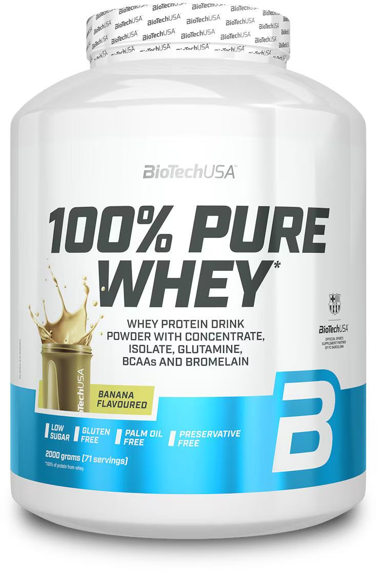 100% Pure Whey Protein Pulver 2000g - Supplement-Support.com