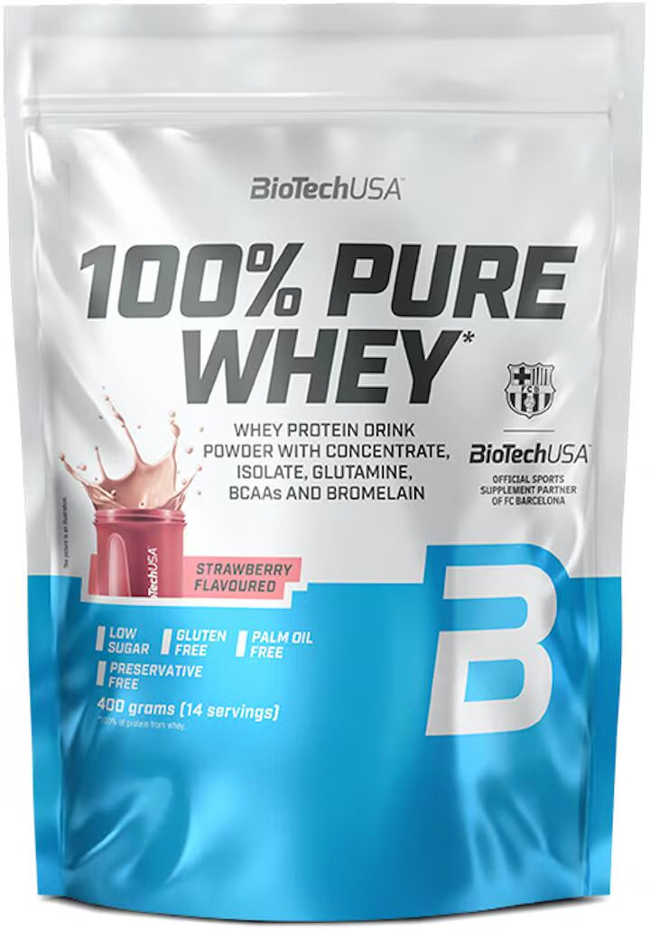 100% Pure Whey Protein Pulver 400g - Supplement-Support.com