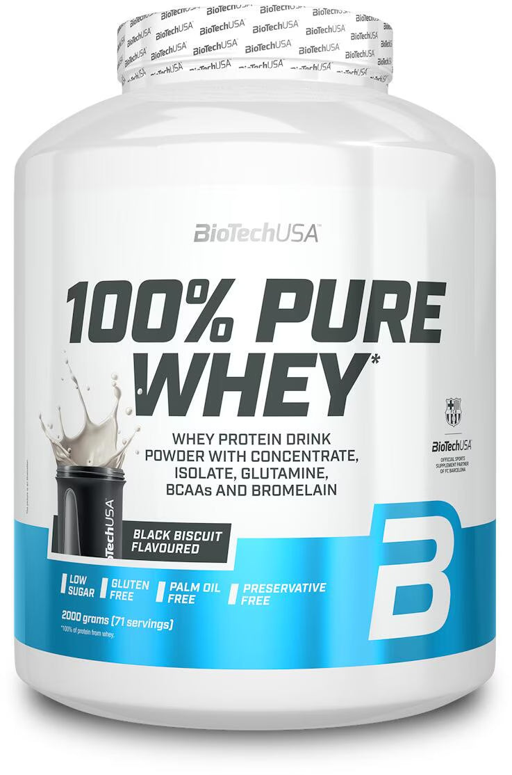 100% Pure Whey Protein Pulver 2000g - Supplement-Support.com