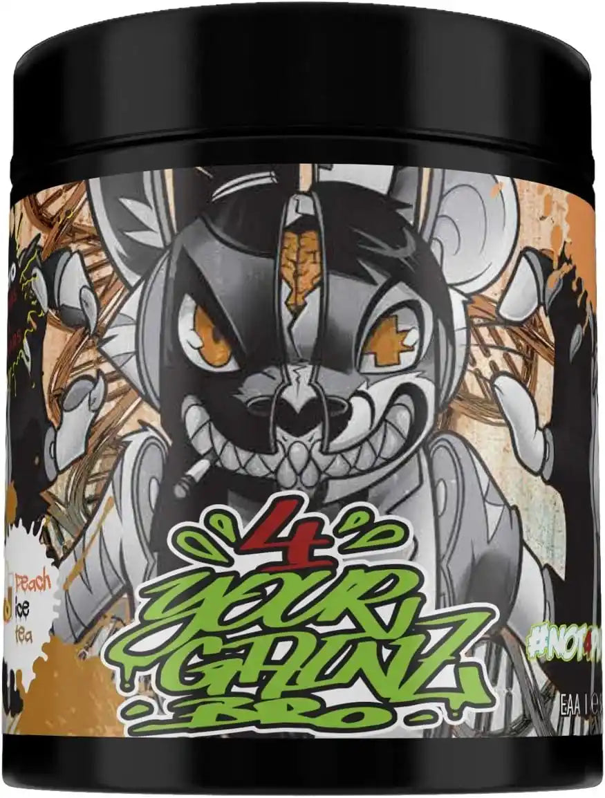 Energiebooster mit Peach Ice Tea Geschmack, Graffiti-Design, für Sportler und Fitness