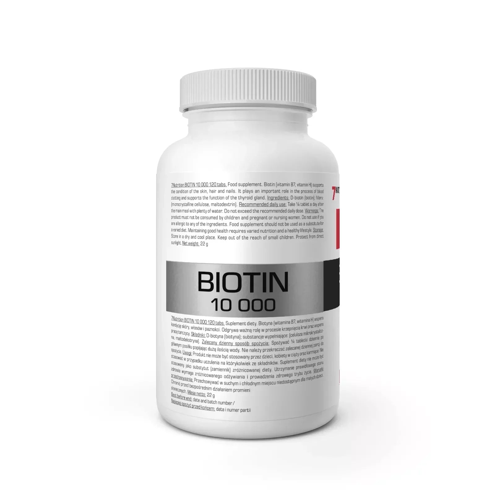 7Nutrition Biotin 10.000 120Tab - Supplement-Support.com