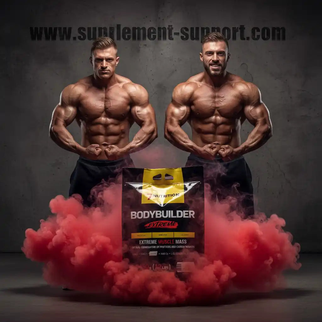Muskelstarke Bodybuilder mit 7Nutrition Bodybuilder Extreme für extreme Muskelmasse und Kraft