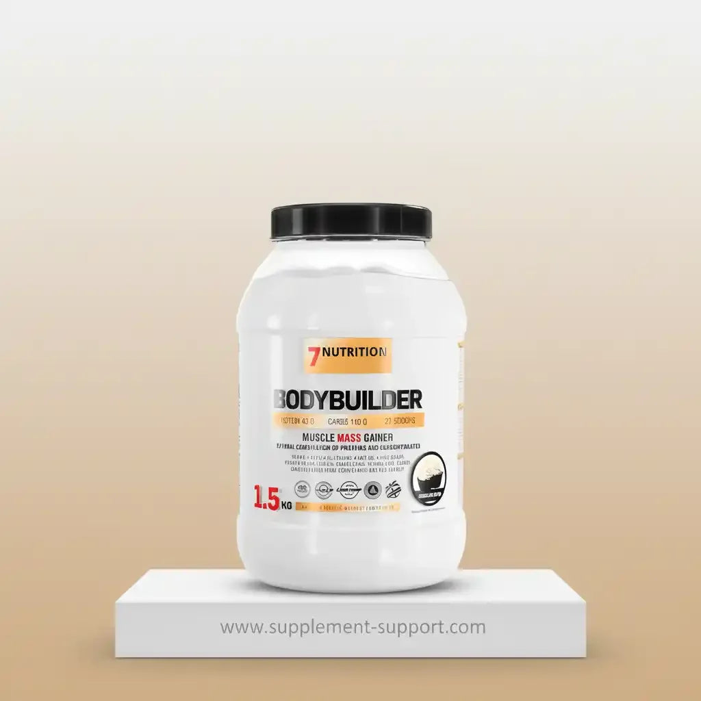 7Nutrition Bodybuilder Muscle Mass Gainer 1,5kg – Eiweißreicher Weight Gainer für Muskelaufbau