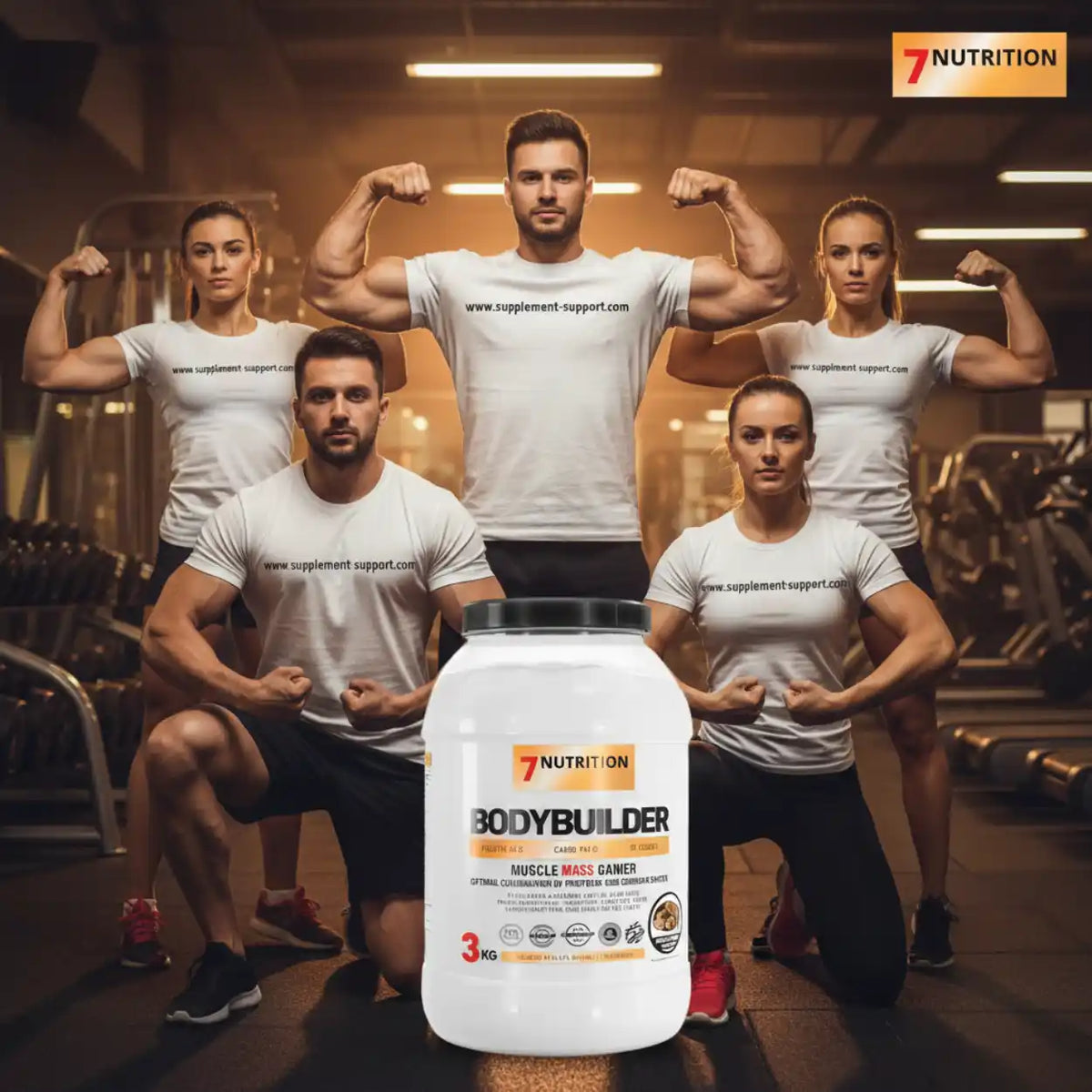 Bodybuilder Muskelaufbau Protein Pulver für Sportler und Fitness-Training