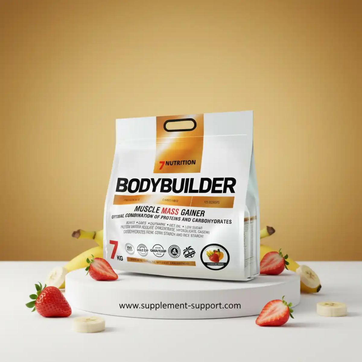 7 Nutrition Bodybuilder Muscle Mass Gainer mit Proteinen und Kohlenhydraten