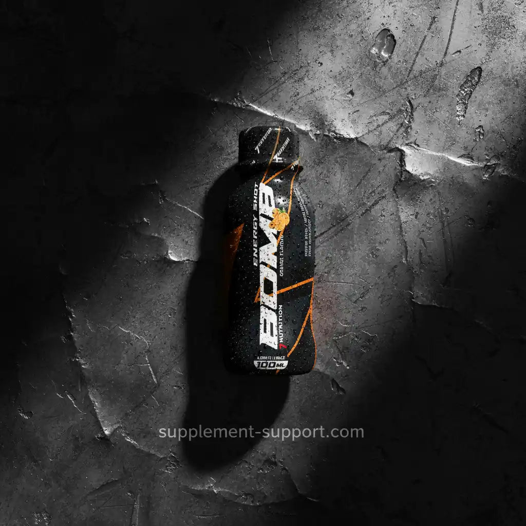 Energie Shot für Sportler, 100ml, Orange Geschmack, ideal für Fitness und Training