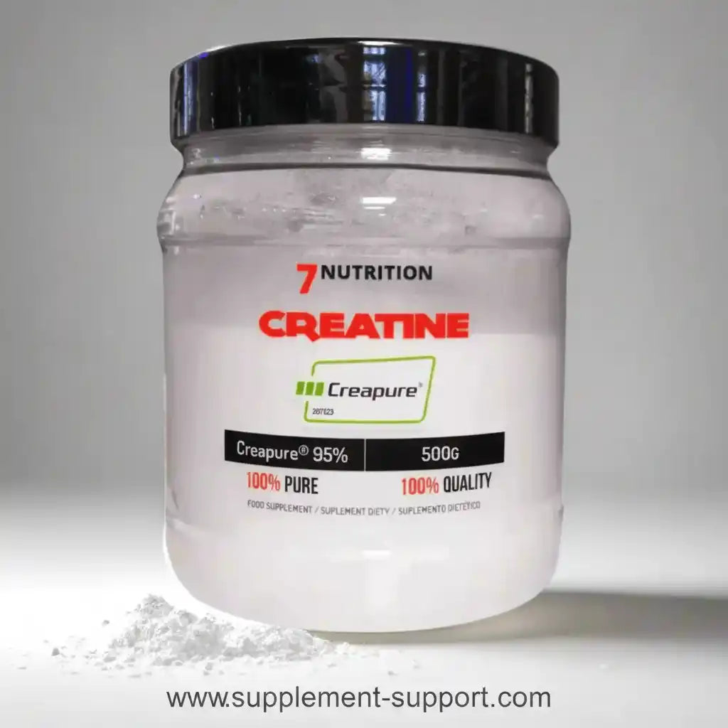 7 Nutrition Creatine Pulver, 500g, 95% Creapure, 100% rein, Sportnahrung für Fitness und Training