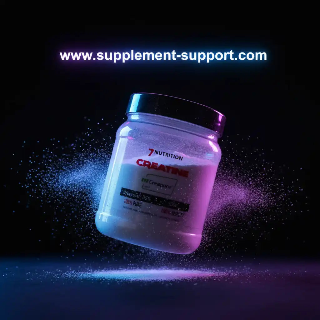7 Nutrition Creatine Pulver in Dose mit Creapure, ideal für Sportler und Fitness-Training