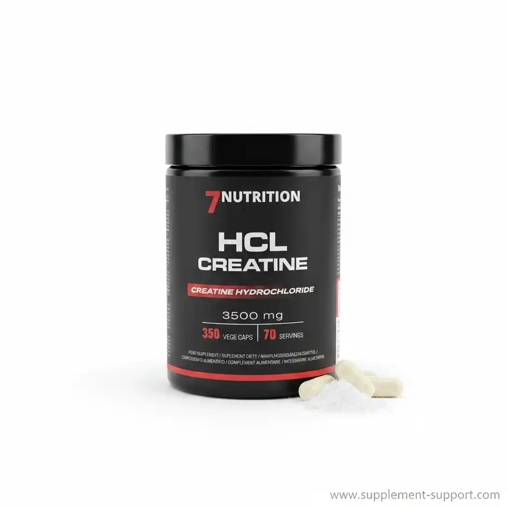 7Nutrition HCL Creatine 3500 mg, 350 Veggie-Kapseln für Sportler, Fitness & Muskelaufbau