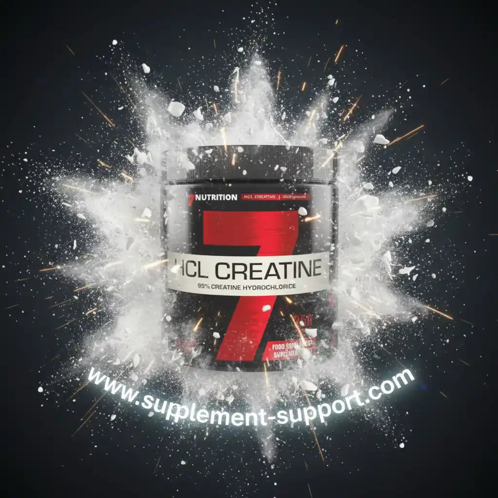 HCL Creatine Pulver von 7 Nutrition – 95% Creatinhydrochlorid für Sportler, Fitness & Muskelaufbau