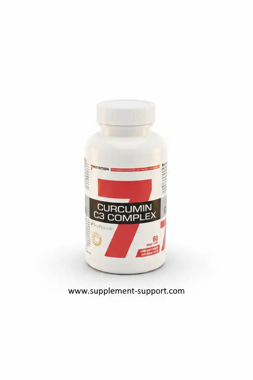 Curcumin C3 Complex Nahrungsergänzung von 7Nutrition, 60 Kapseln für Sportler und Fitness