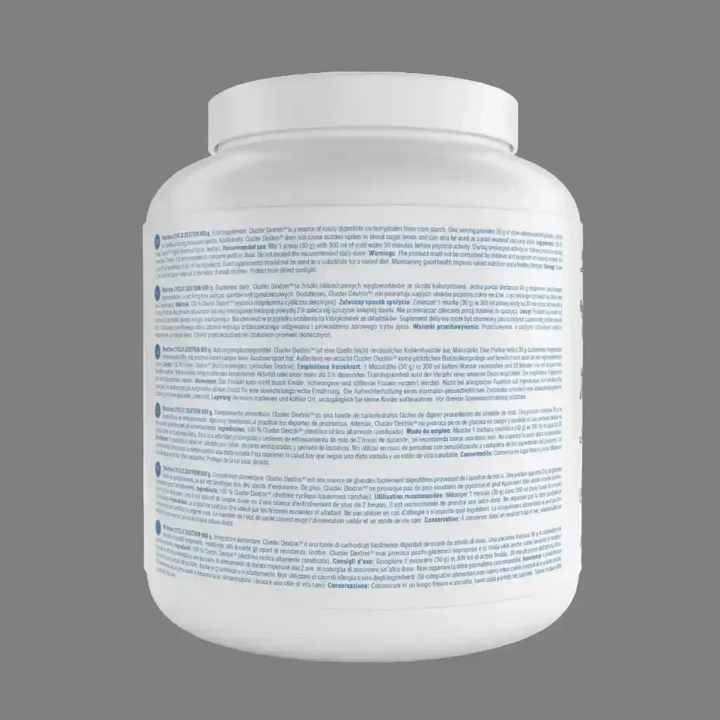 Cluster Dextrin® Nahrungsergänzungsmittel für Sportler, ideal für Fitness und Ausdauertraining